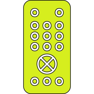 Uzaktan kumanda simge vektör çizim