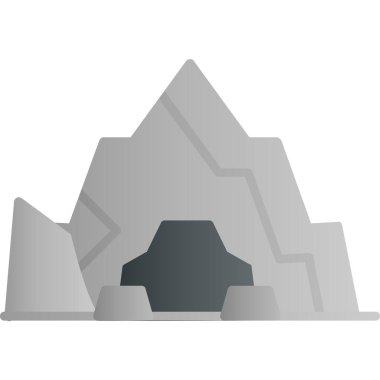 mağara ikonu vektör illüstrasyonu