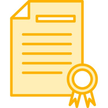 Sertifika. Web simgesi basit tasarım