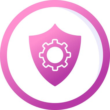 Veri koruma simgesi, vektör çizim                  