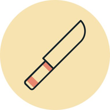 Bıçak. Web simgesi basit illüstrasyon 