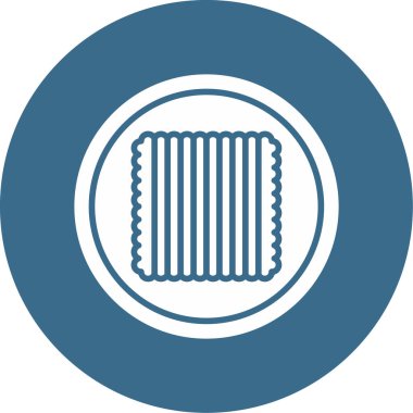 Tekstil web simgesi vektör illüstrasyonu