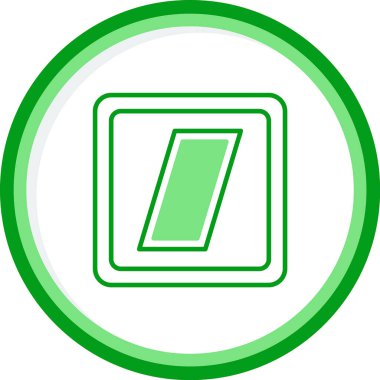 Paralelkenarlı modern simgenin vektör çizimi            