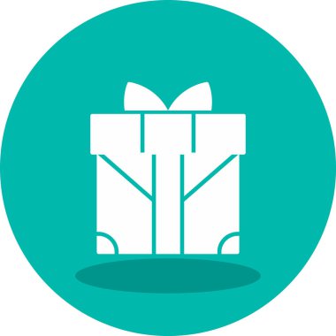 gift box with bow, vector illustration