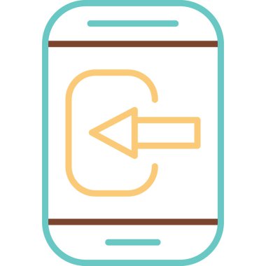 Akıllı Telefon web simgesi basit illüstrasyonunu kontrol et