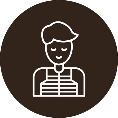 avatar male icon, vector illustration 