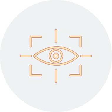 vizyon web simgesi, vektör illüstrasyonu 