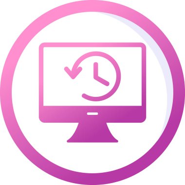 Tarih web simgesi. Basit resimleme