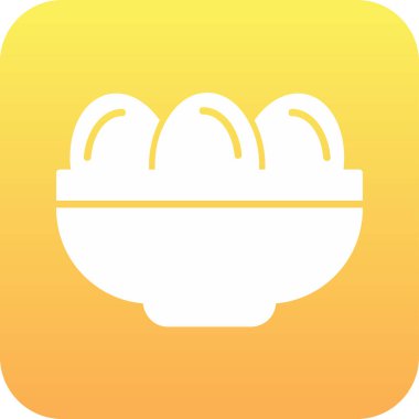 Kavanozda haşlanmış yumurta. Web simgesi basit illüstrasyon