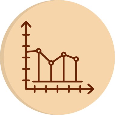Büyüme grafiği Web simgesi basit illüstrasyon  
