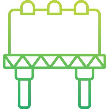 Billboard web simgesi, vektör çizim 