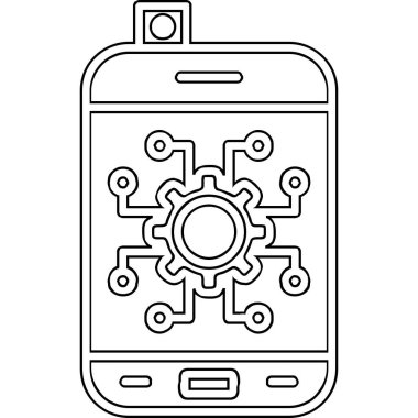 Otomatik ağ simgesi vektör illüstrasyonu 