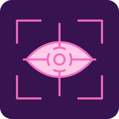 Göz. Web simgesi basit illüstrasyon