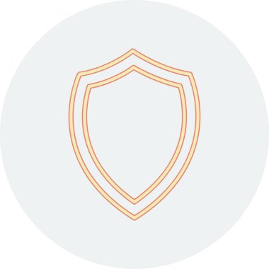 Ağ için koruma kalkanı vektör simgesi 