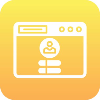 Günlük Kaydı Web simgesi, vektör illüstrasyonu