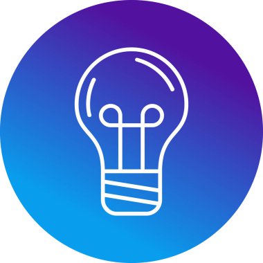 ampul simgesi, vektör illüstrasyonu