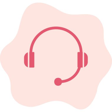 Kulaklık. Web simgesi basit illüstrasyon