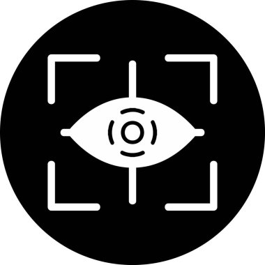 Göz. Web simgesi basit illüstrasyon