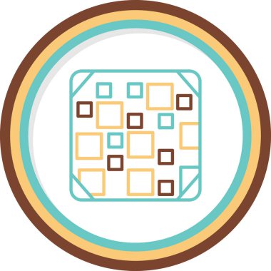 Döşeme. Web simgesi basit illüstrasyon