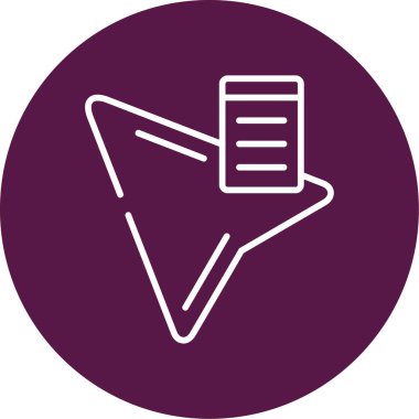 belge dosya simgesi düz biçimli 