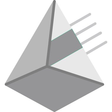 Prizma. Web simgesi basit illüstrasyon                 