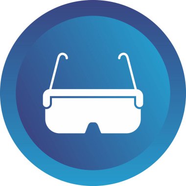 Gözlük. Web simgesi basit illüstrasyon 