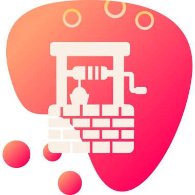 su kuyusu ikonu vektör illüstrasyonu