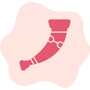 Boynuz. Web simgesi basit illüstrasyon