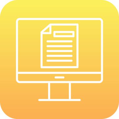 Çevrimiçi Test Ağı simgesi, vektör illüstrasyonu