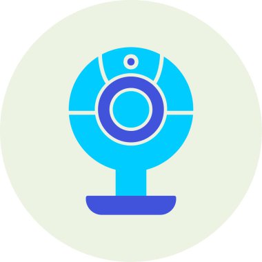 Web kamera simge vektör çizim