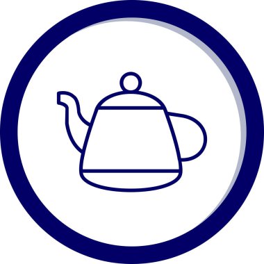 Vektör illüstrasyonu, çaydanlık ağı simgesi 