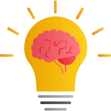 Fikir simgesinin vektör illüstrasyonu 