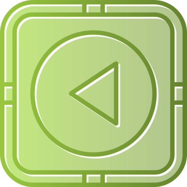 Ters düğme vektör simgesi, illüstrasyon