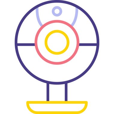 Web kamera simge vektör çizim