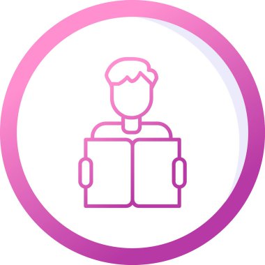 Web simgesi vektör illüstrasyonu öğreniliyor 