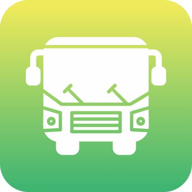 bus simgesi vektör illüstrasyonu