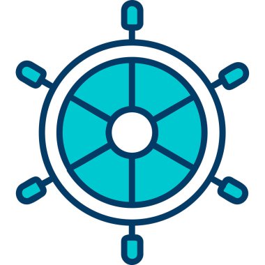 Dümen. Web simgesi basit illüstrasyon