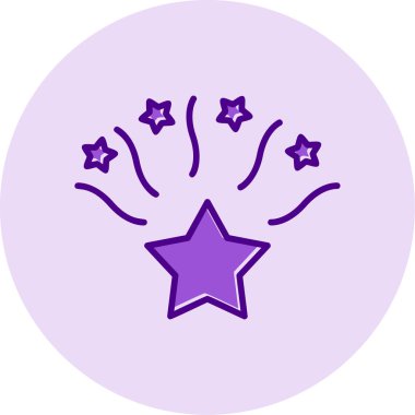 Yıldız web simge vektör çizim 