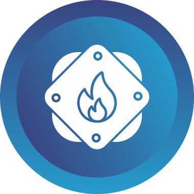 ateş Ağı simgesi basit illüstrasyon 