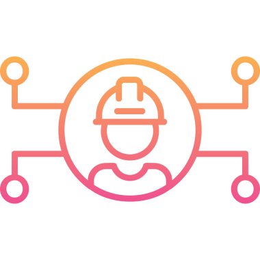 Mühendislik simgesinin vektör çizimi 