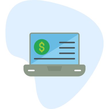 Eğilim biçimi izole edilmiş arka planda mali simge 