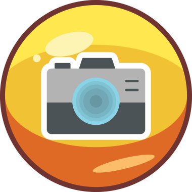 kamera simgesi vektör illüstrasyonu 