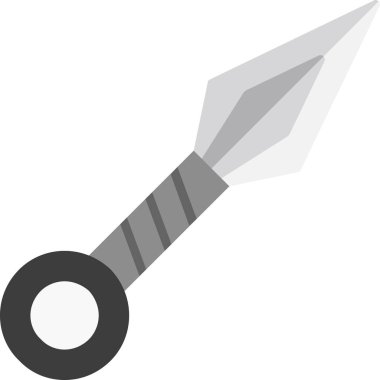 Bir Kunai simgesinin vektör çizimi