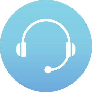 Kulaklık. Web simgesi basit illüstrasyon