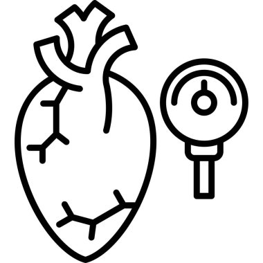 Tansiyon ikonu vektör illüstrasyonu           