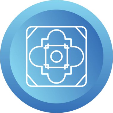 Döşeme. Web simgesi basit illüstrasyon