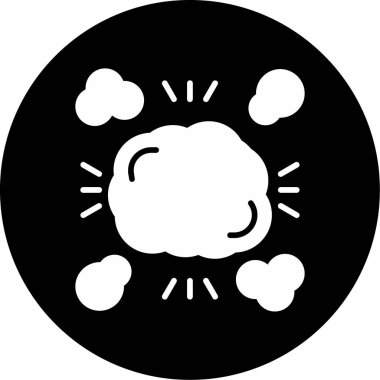 Bulutlar. Web simgesi basit illüstrasyon