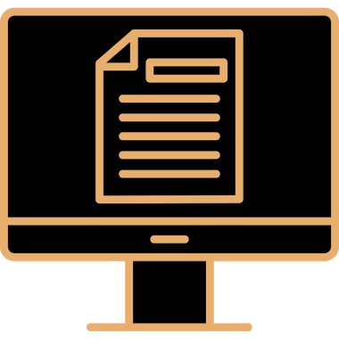 Çevrimiçi Test Ağı simgesi, vektör illüstrasyonu