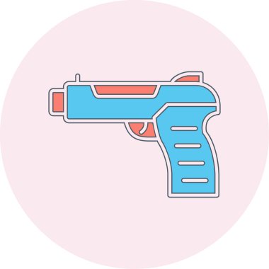Silah. Web simgesi basit illüstrasyon 