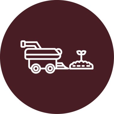 Tohum logo simgesinin vektör tasarımı 